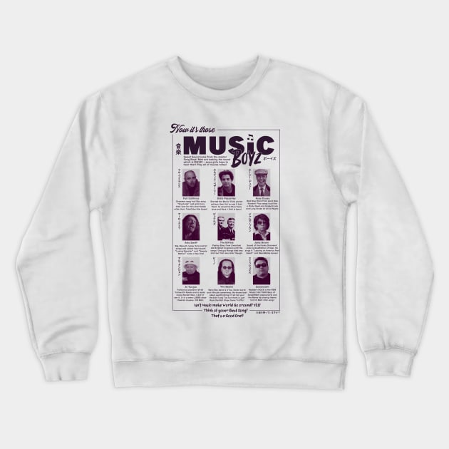Music Boyz (Japanese) Crewneck Sweatshirt by DCMiller01